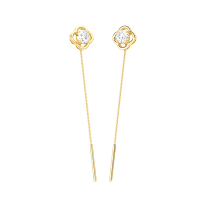 Sparkling Diamond Drop Earrings