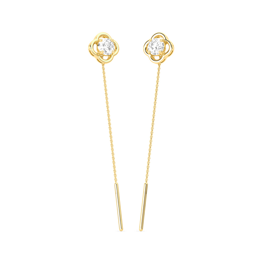 Sparkling Diamond Drop Earrings
