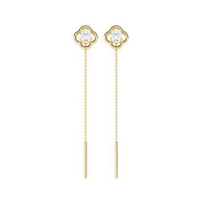 Sparkling Diamond Drop Earrings