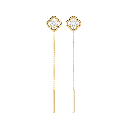 Sparkling Diamond Drop Earrings