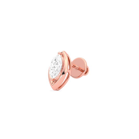0.47 Ct Marquise Shape Diamond Stud Earrings