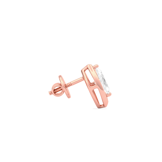 0.47 Ct Marquise Shape Diamond Stud Earrings