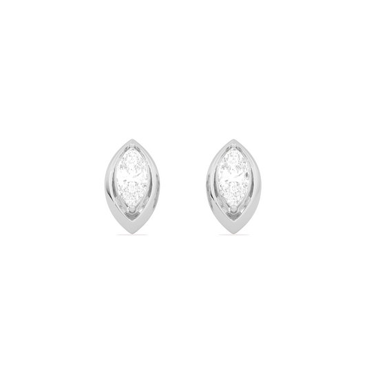 0.47 Ct Marquise Shape Diamond Stud Earrings