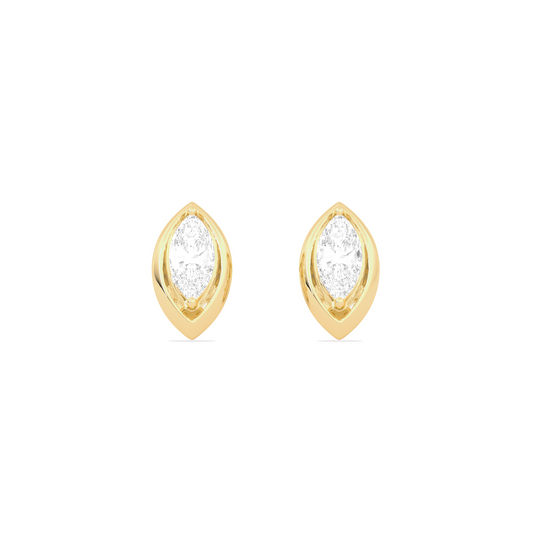 0.47 Ct Marquise Shape Diamond Stud Earrings
