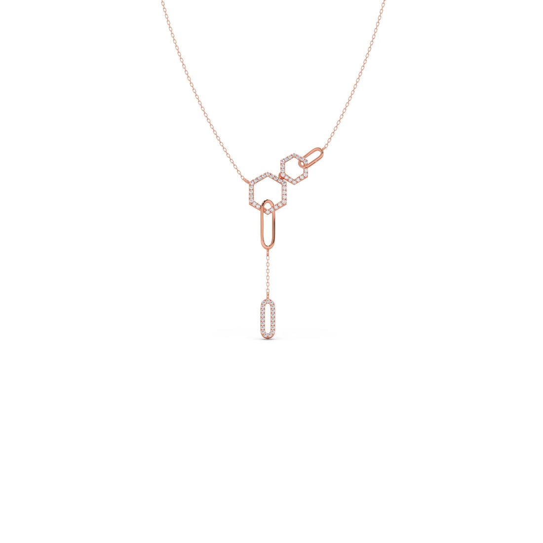 Petite Round Diamond Chain Necklace