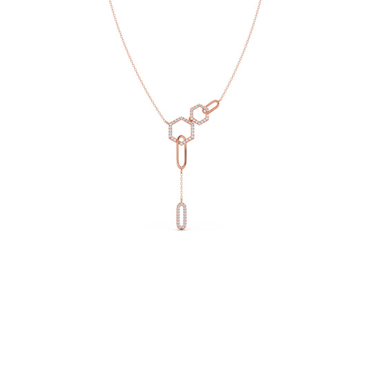 Petite Round Diamond Chain Necklace