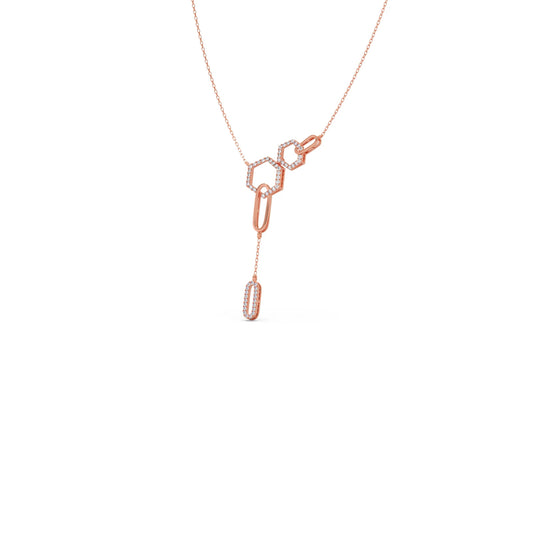 Petite Round Diamond Chain Necklace