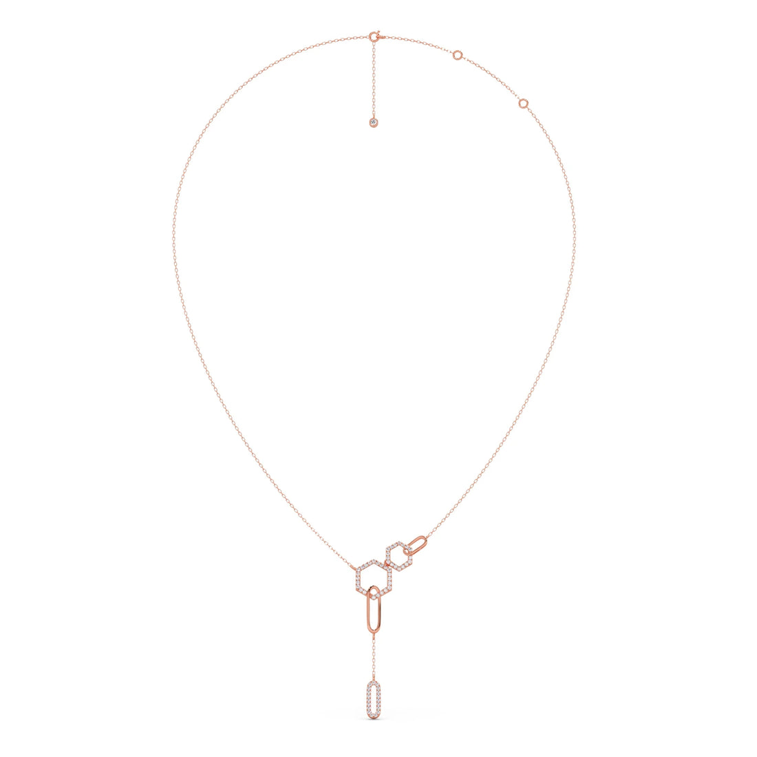 Petite Round Diamond Chain Necklace