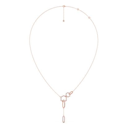 Petite Round Diamond Chain Necklace