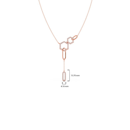 Petite Round Diamond Chain Necklace