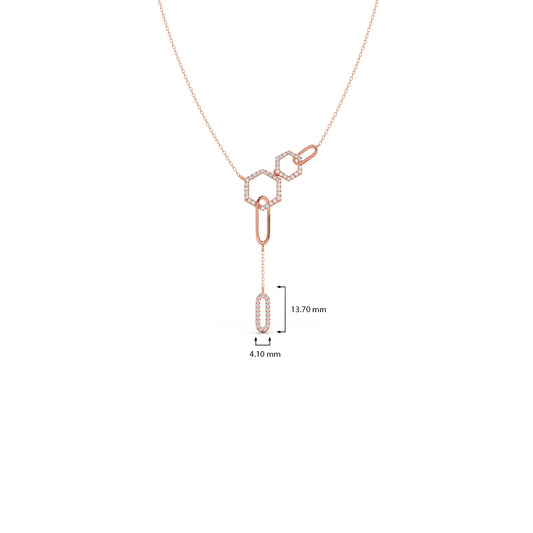 Petite Round Diamond Chain Necklace