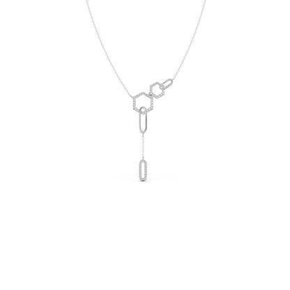 Petite Round Diamond Chain Necklace