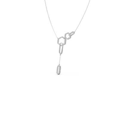 Petite Round Diamond Chain Necklace
