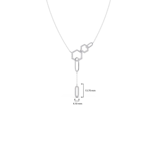 Petite Round Diamond Chain Necklace