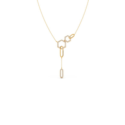 Petite Round Diamond Chain Necklace