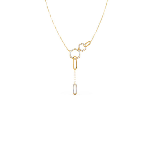 Petite Round Diamond Chain Necklace