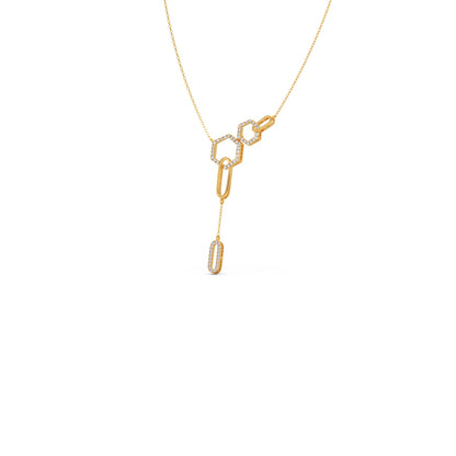 Petite Round Diamond Chain Necklace