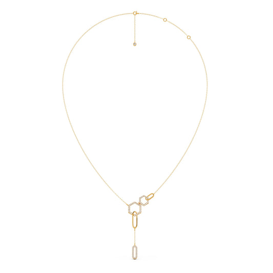 Petite Round Diamond Chain Necklace