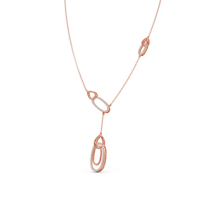 Lariat Necklace with Drop Pendant