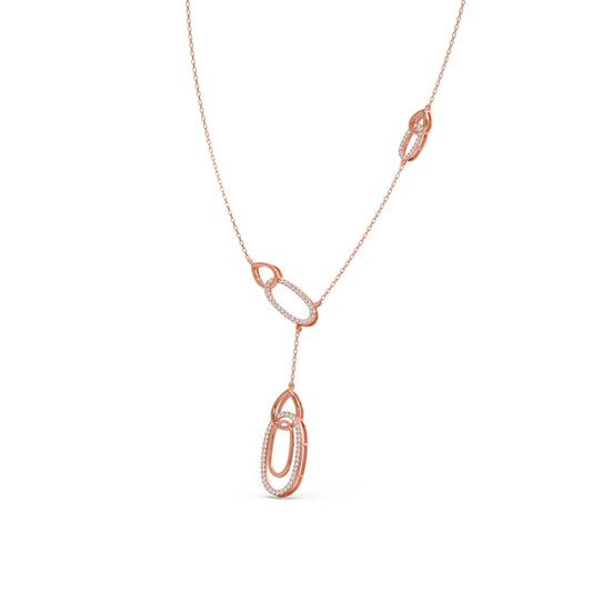 Lariat Necklace with Drop Pendant