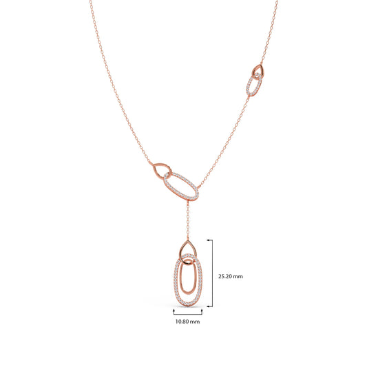 Lariat Necklace with Drop Pendant