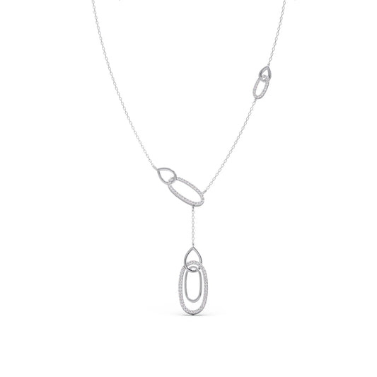 Lariat Necklace with Drop Pendant