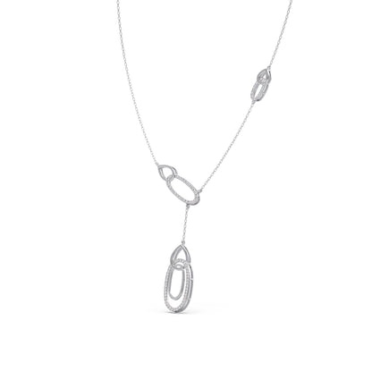 Lariat Necklace with Drop Pendant