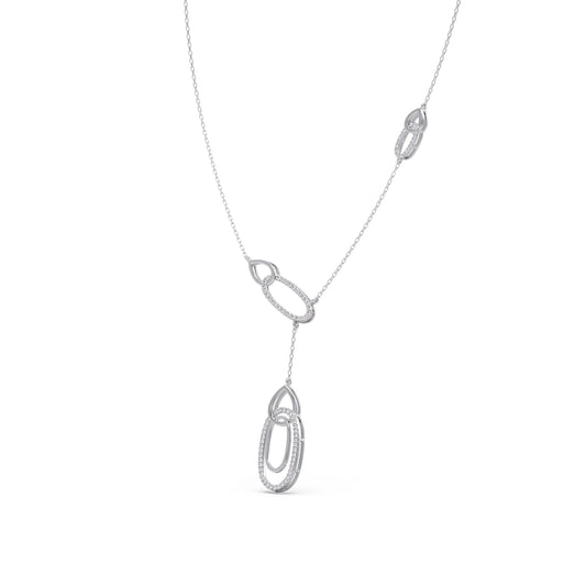 Lariat Necklace with Drop Pendant