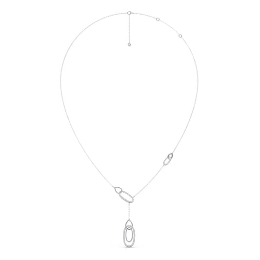 Lariat Necklace with Drop Pendant
