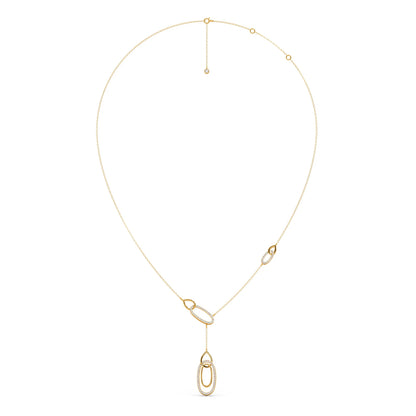 Lariat Necklace with Drop Pendant