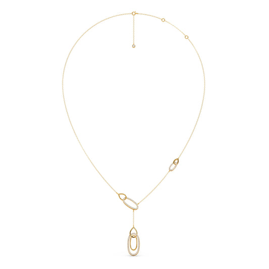Lariat Necklace with Drop Pendant