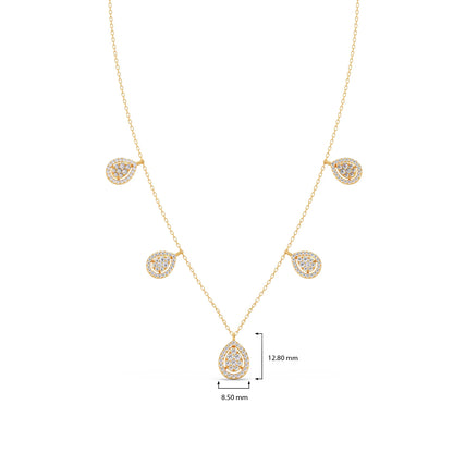 Pear Charm Necklace