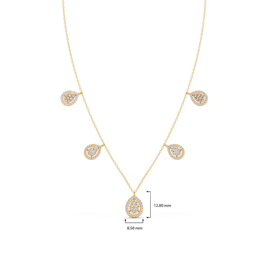 Pear Charm Necklace