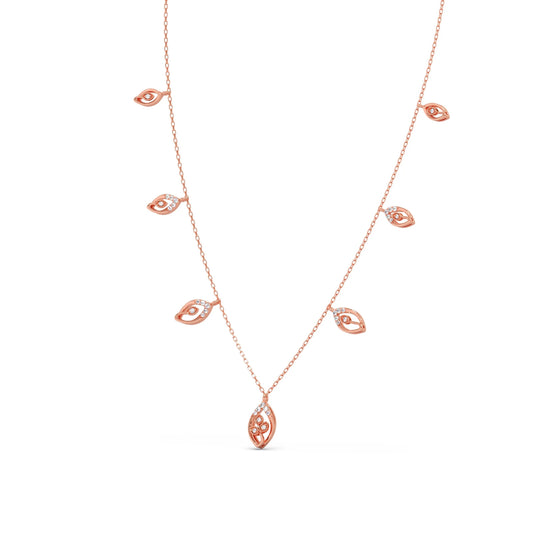 Delicate Pear-Cut Diamond Charm Necklace
