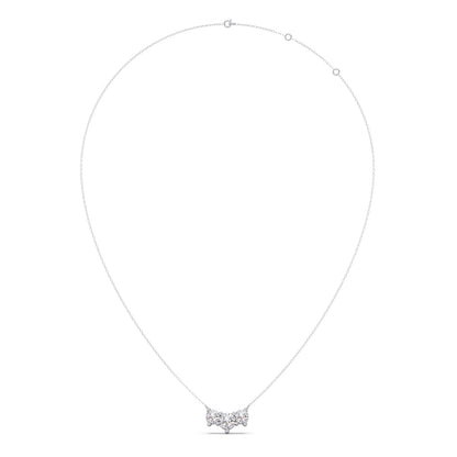 Trilogy Round Diamond Necklace
