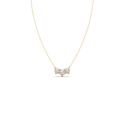 Trilogy Round Diamond Necklace