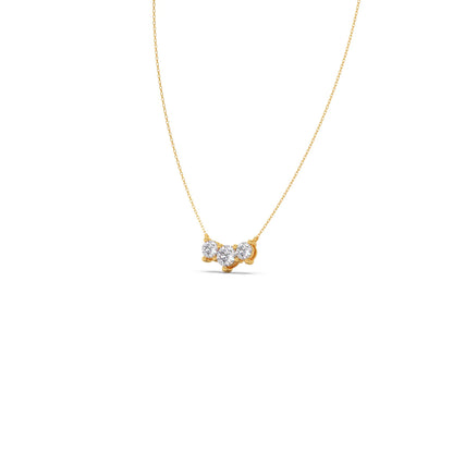 Trilogy Round Diamond Necklace