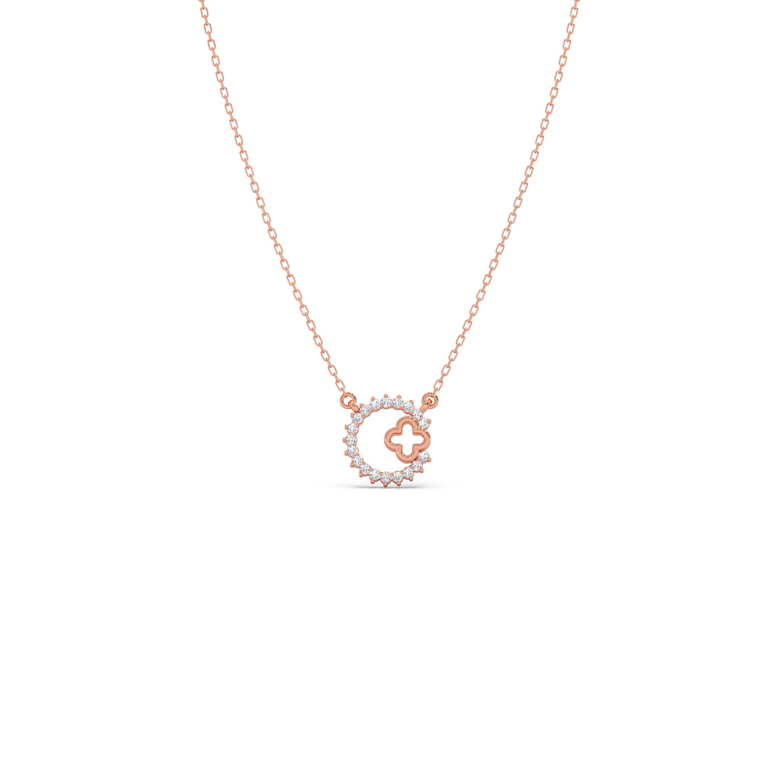 Celestial Clover Diamond Necklace