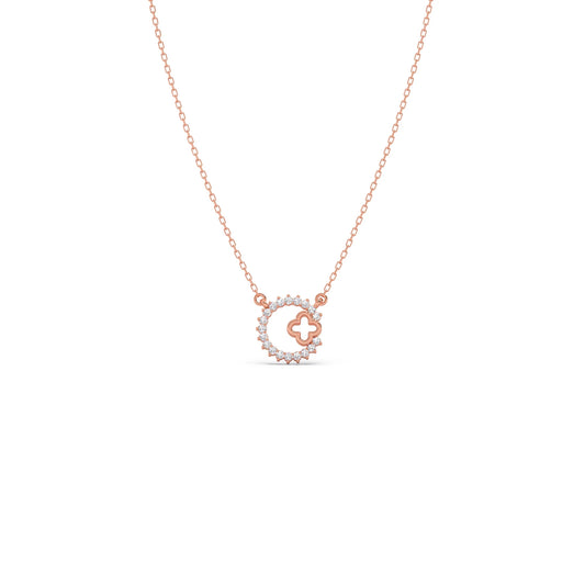 Celestial Clover Diamond Necklace