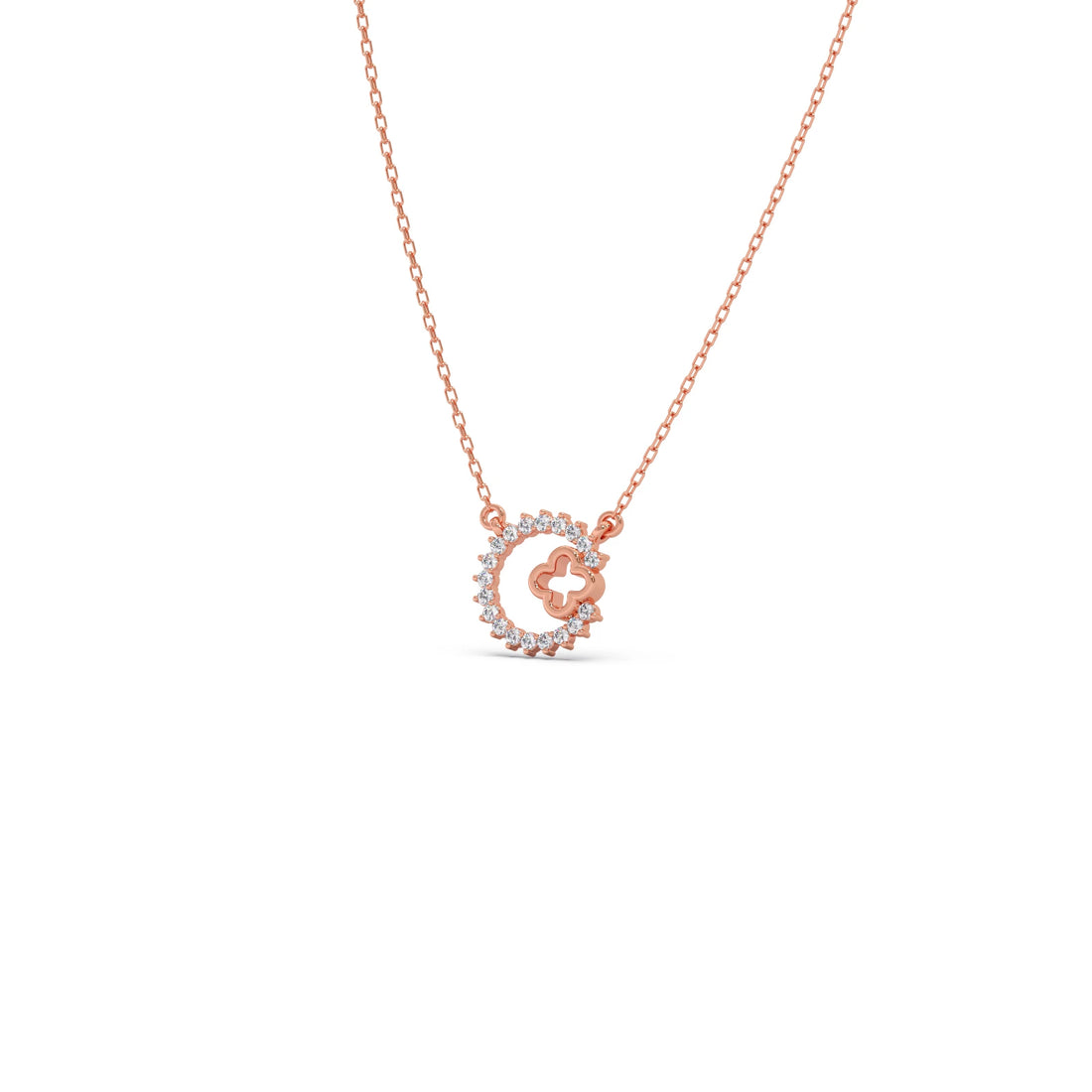 Celestial Clover Diamond Necklace