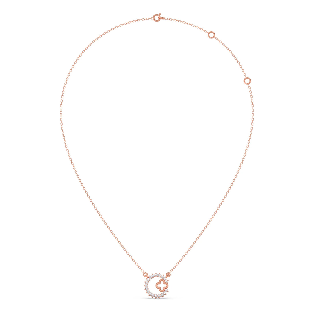 Celestial Clover Diamond Necklace