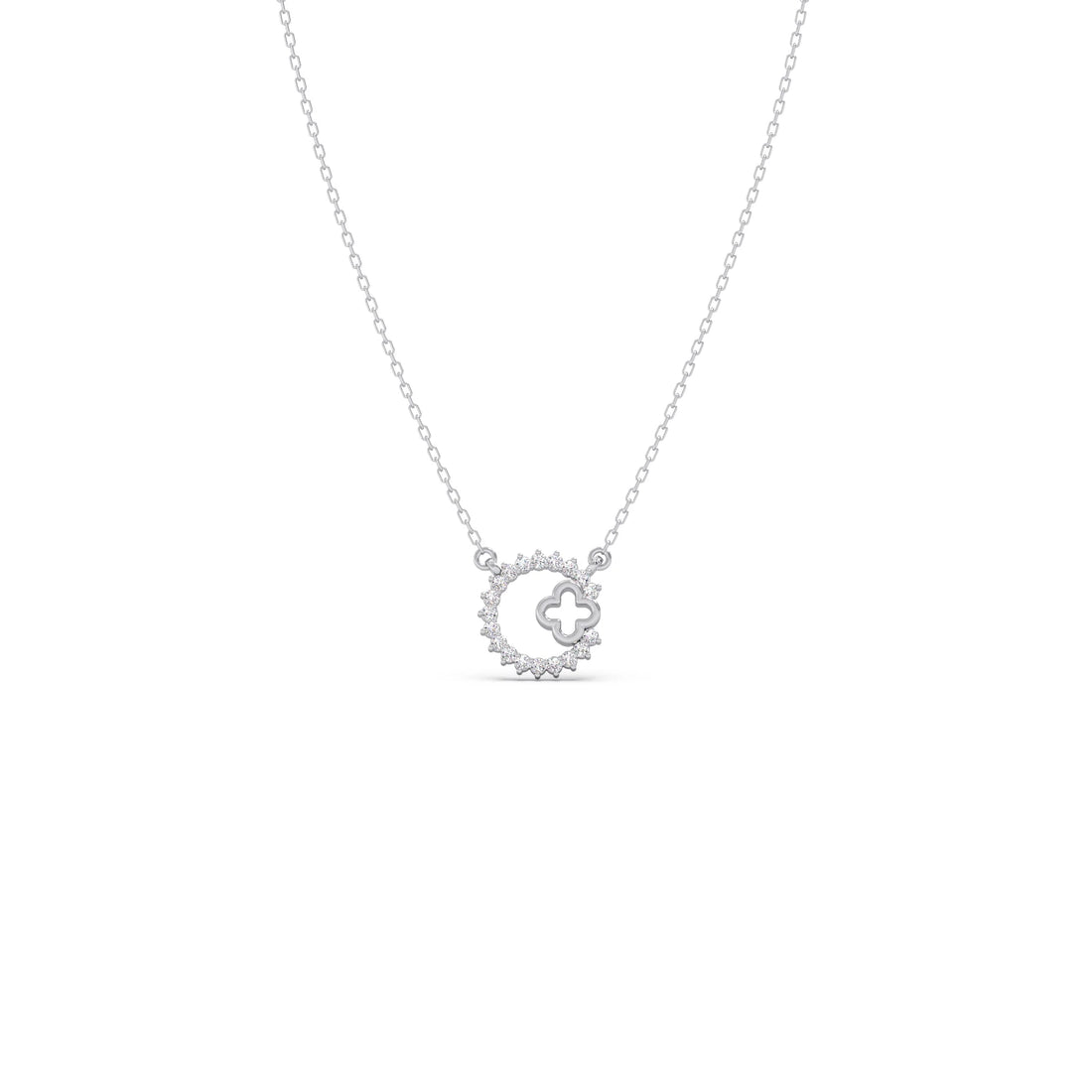 Celestial Clover Diamond Necklace