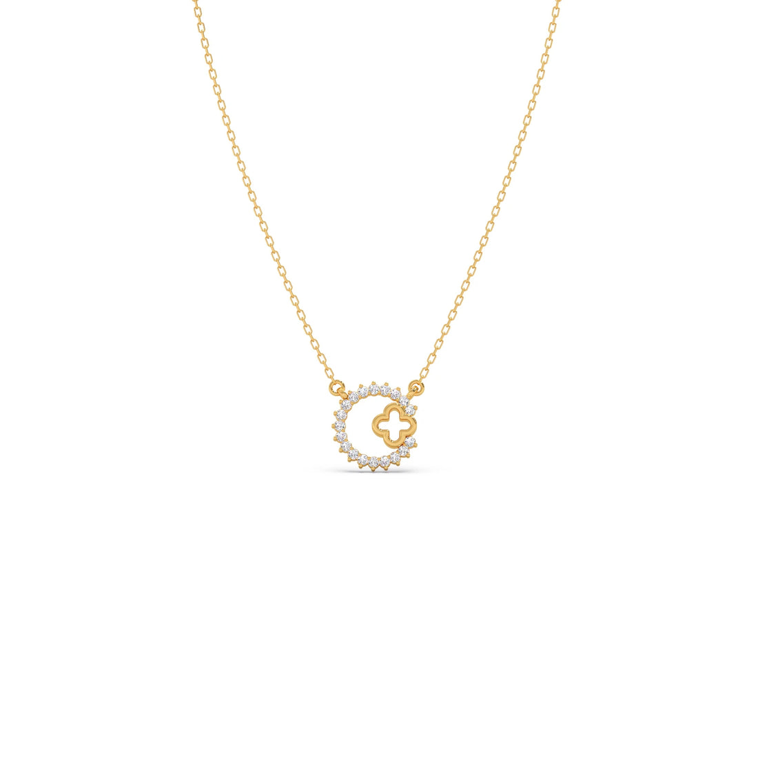 Celestial Clover Diamond Necklace