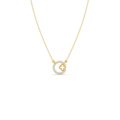 Celestial Clover Diamond Necklace