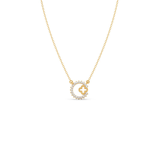 Celestial Clover Diamond Necklace