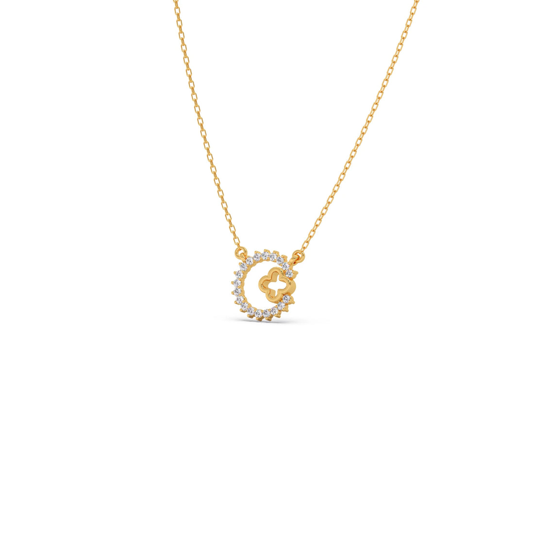 Celestial Clover Diamond Necklace