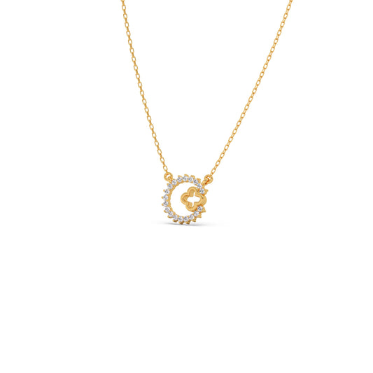 Celestial Clover Diamond Necklace