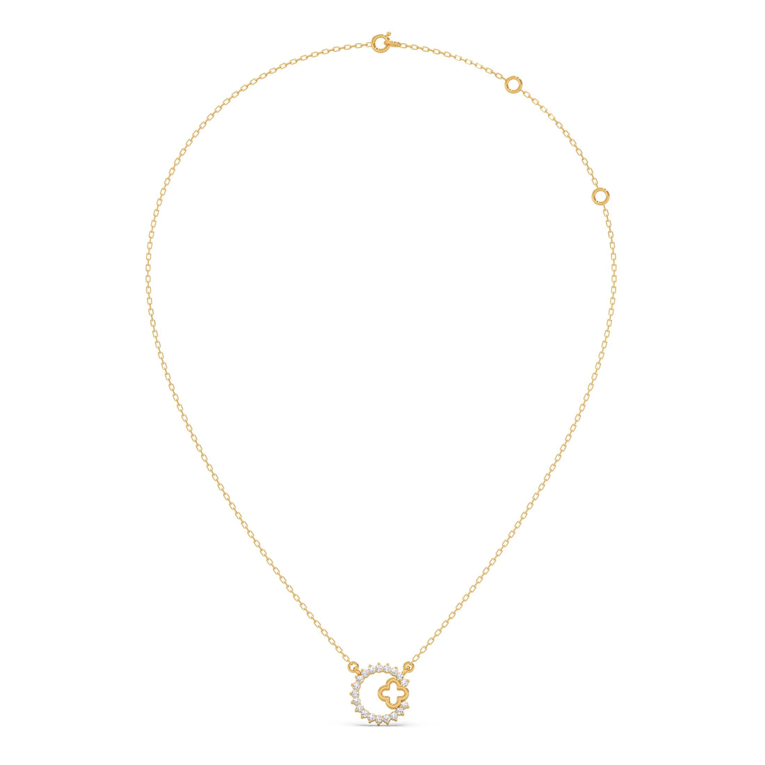 Celestial Clover Diamond Necklace