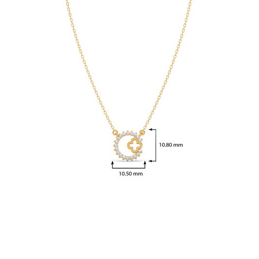 Celestial Clover Diamond Necklace