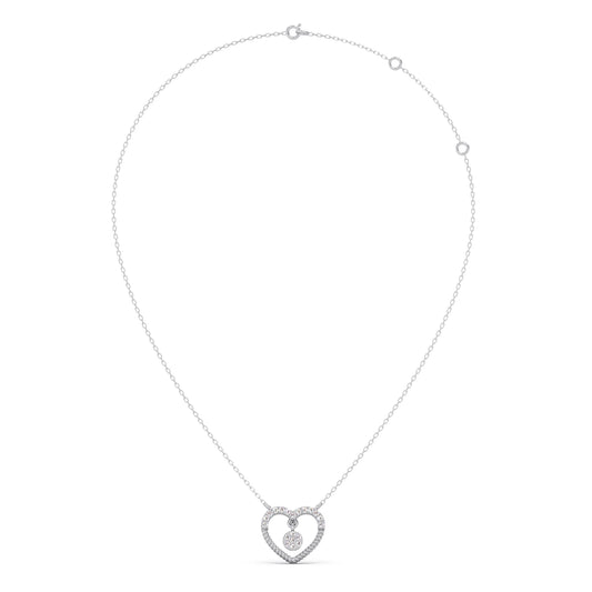 Gold Diamond Heart Pendant